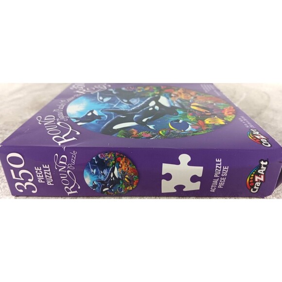 Orcas Ocean Domain 350 Piece Jigsaw Puzzle Whale Clown Fish Ocean by Cra-Z-Art - Picture 2 of 3
